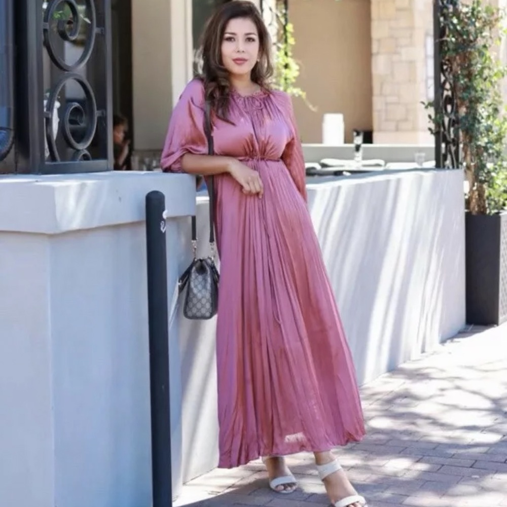 Zara Satin Effect Cut Out Dress - Picture 4 of 13